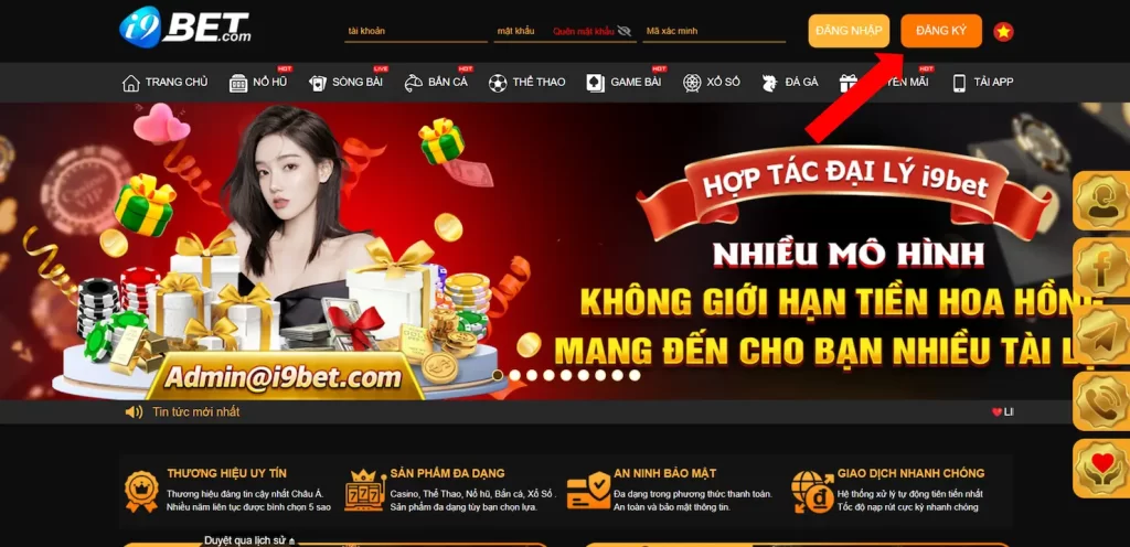 mở tài khoản i9bet pc