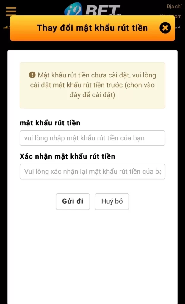 Các Bước Rút Tiền i9Bet An Toàn Và Thuận Lợi