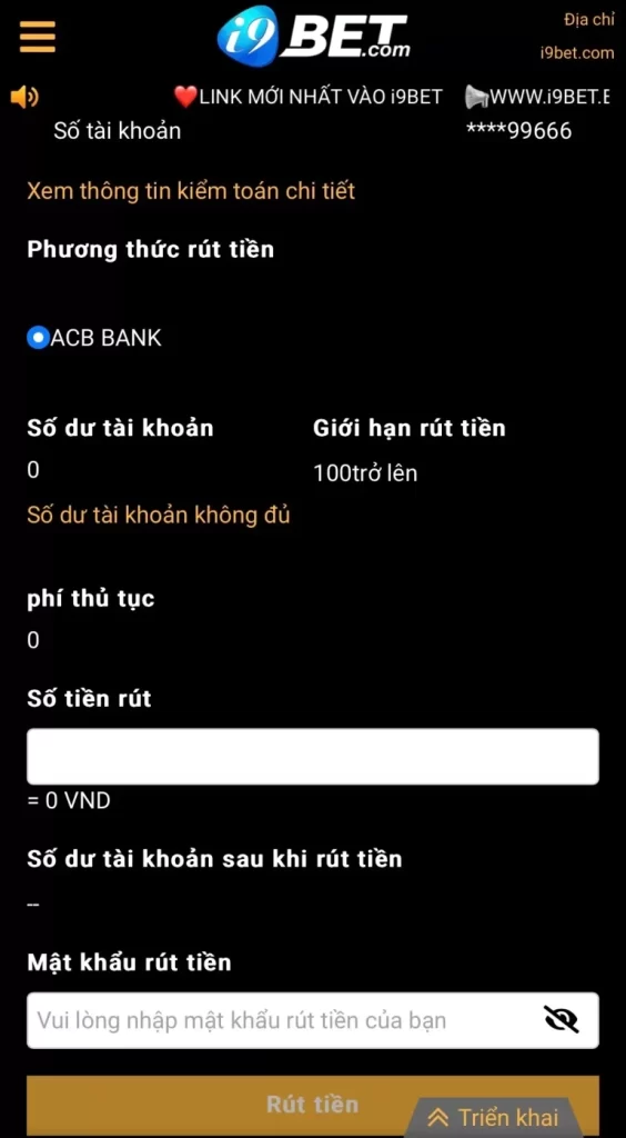 Các Bước Rút Tiền i9Bet An Toàn Và Thuận Lợi